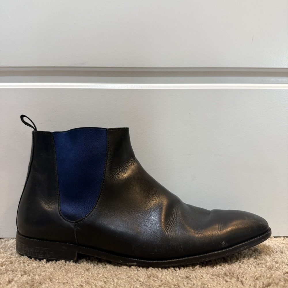 To Boot New York Boots Mens Size 9 Black Leather Chelsea Ankle Dress Shoes